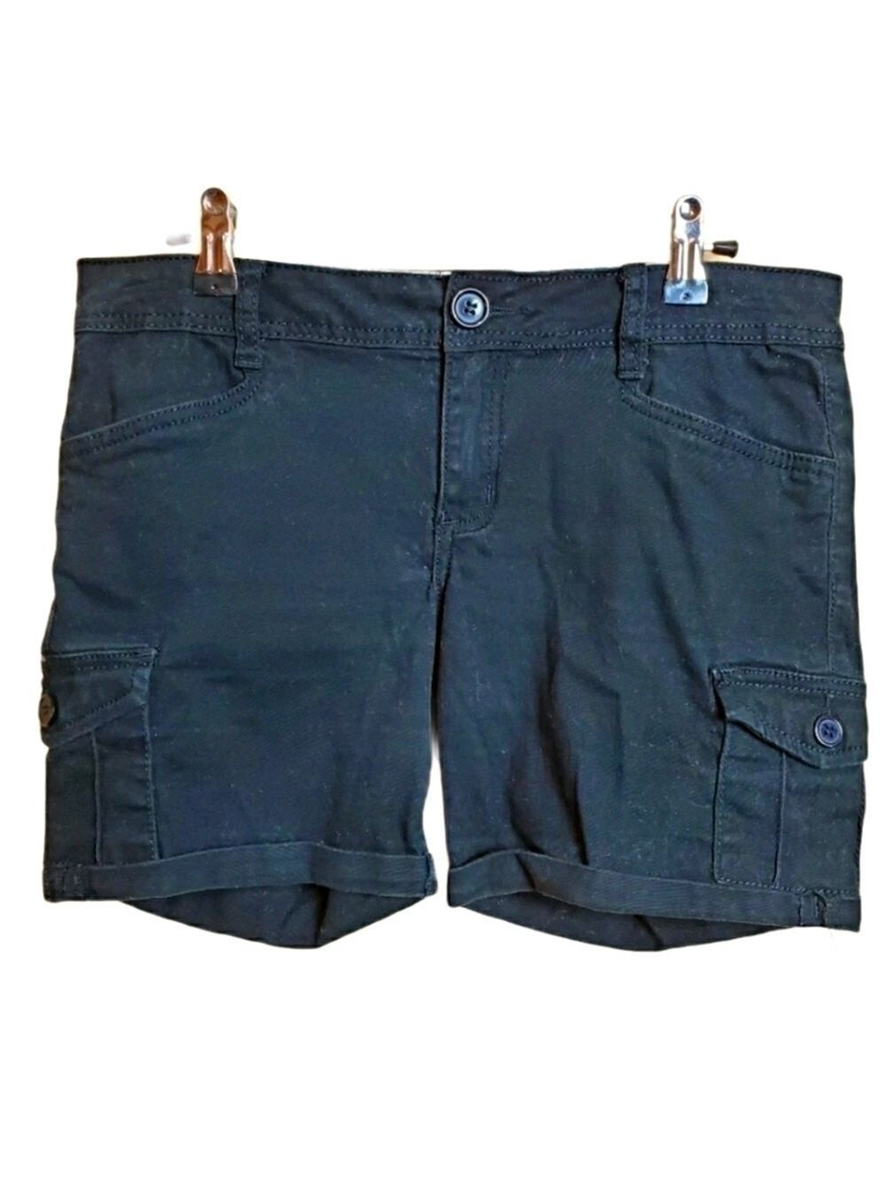 BONGO juniors sz 9 black skinny cargo shorts